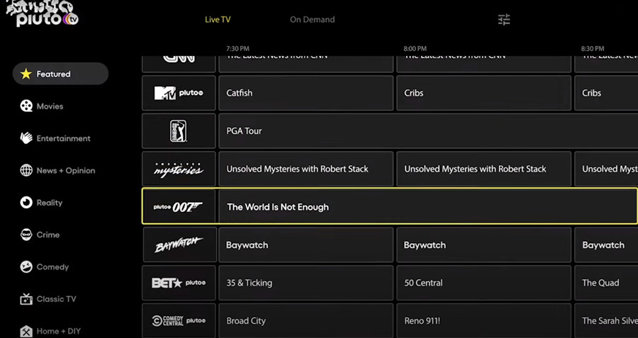 Pluto TV Free Live TV and Movies | TVsBook