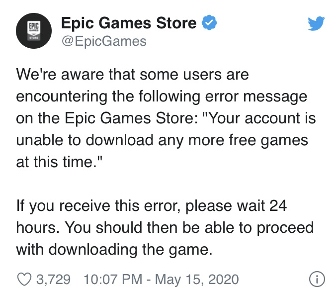 How to fix your accont is unable to download any more free games on Epic?