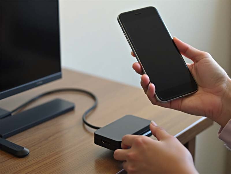 iPhone Send Live Video to a Smart TV via HDMI Adapter.jpg