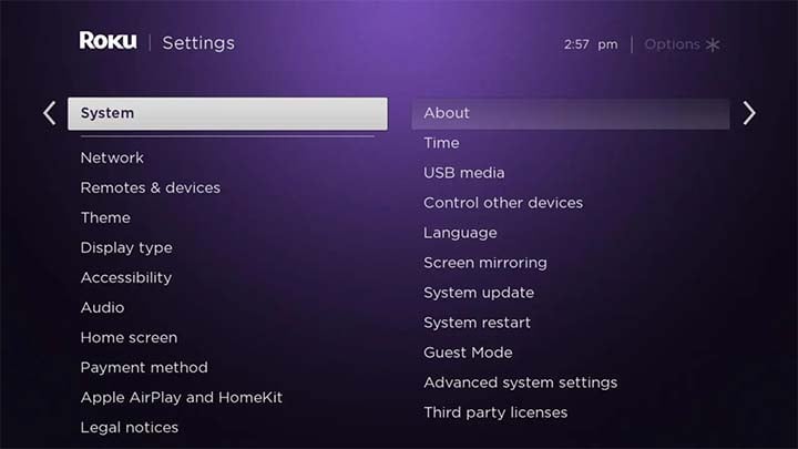 Restart Roku TV Through the Settings Menu.jpg